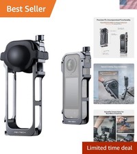 Camera Cage for Insta360 X5, Upgraded Quick Release Aluminium Protective Case