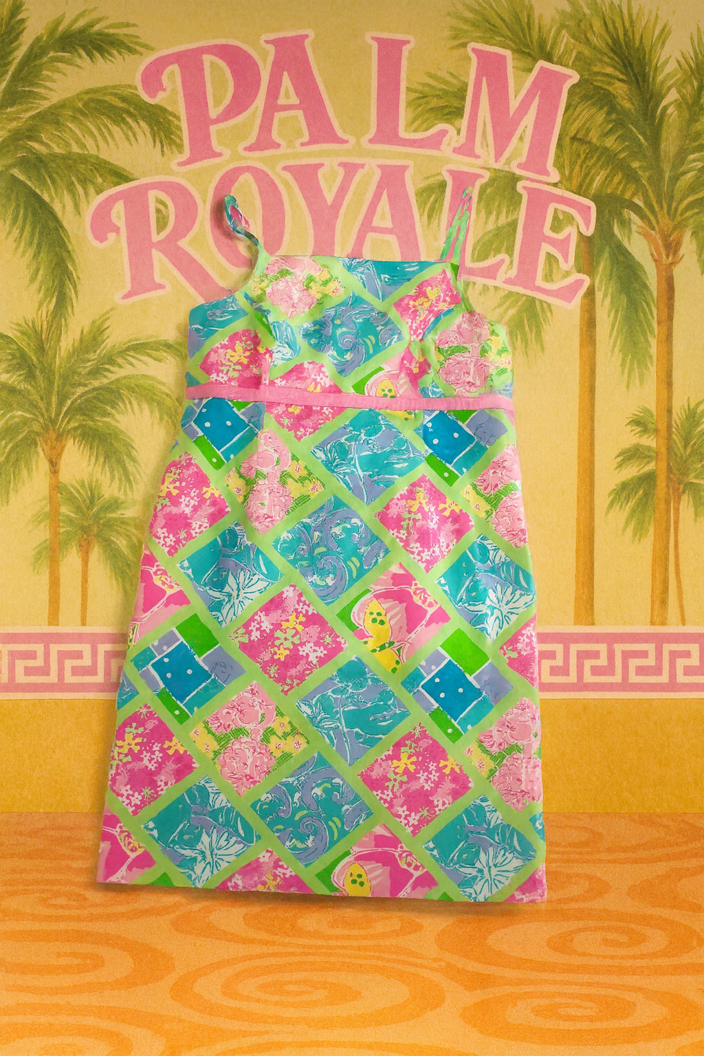 Vintage Lilly Pulitzer Patchwork Pattern Dress si… - image 1