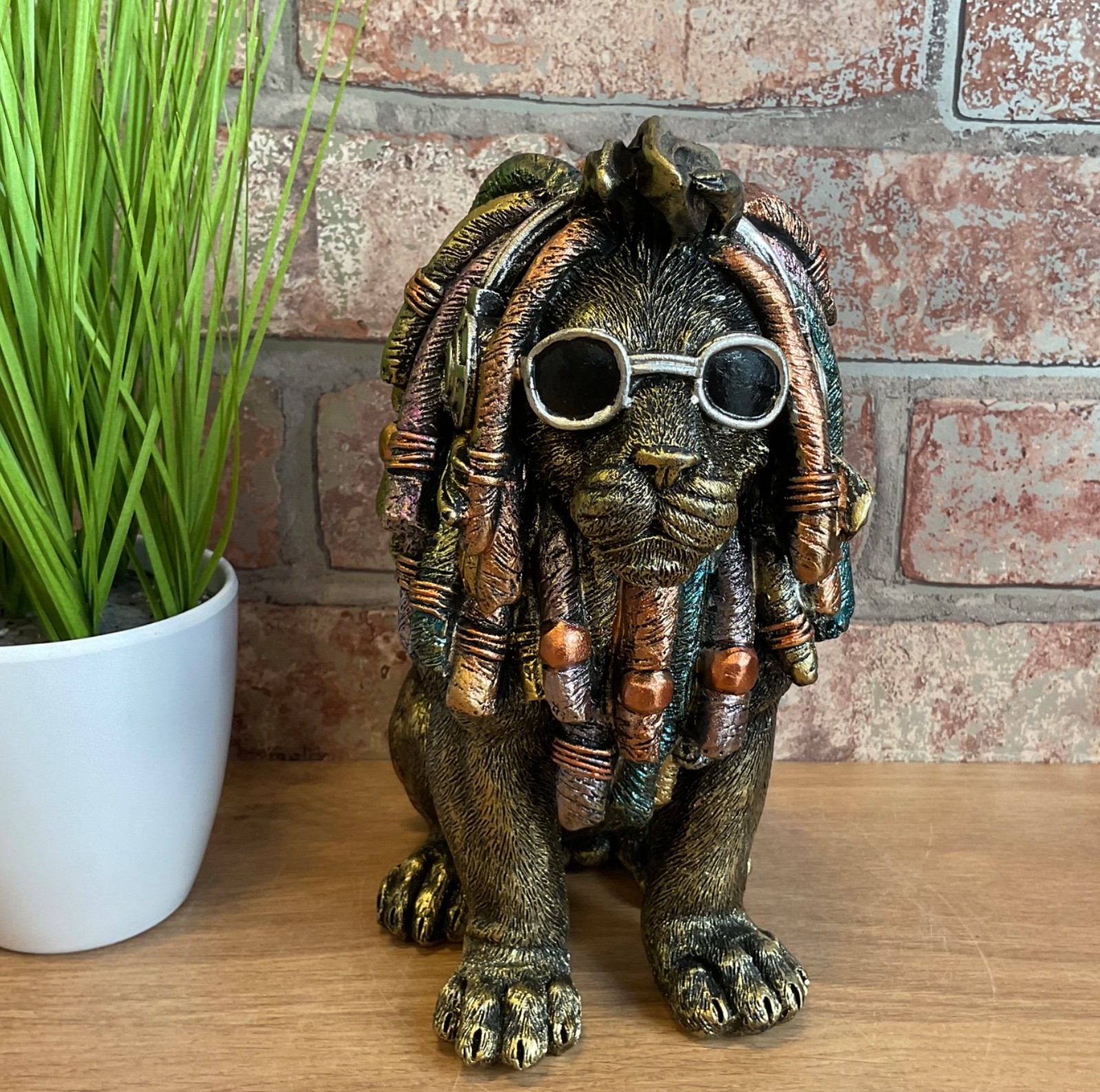 Shudehill Giftware Dudes Small Rasta Lion Ornament Figurine Ornament JD351210