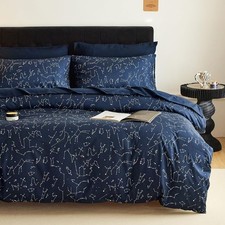 Constellation Duvet Cover Set Space Witchy Star Celestial Galaxy Astrology Teen