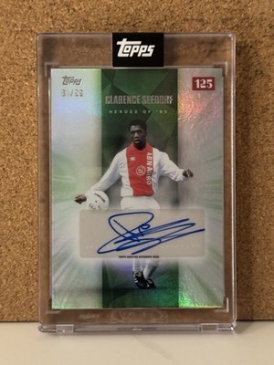Clarence Seedorf 2025 Topps Ajax 125 Anniversary Autograph Mint Condition /99