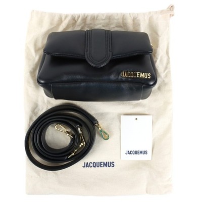Jacquemus  Le Petit Bambimou Shoulder Lambskin Black Bag In Women's One Size