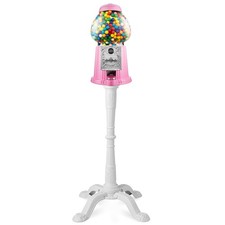 15" Gumball Machine with Stand and Coin Bank - Pink, Bubble Gum Candy Dispenser