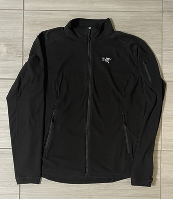 #ad Arcteryx Delta LT Jacket Women XL Black Waffle Knit Thermal Full Zip Women’s XL $79.94