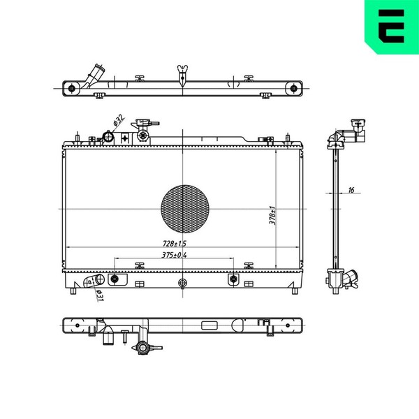 ERA MotorküHler WasserküHler 673392 FüR Mazda Hatchback GG Station Wagon GY Ggep-image