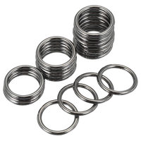 20 Mm Metall O-Ringe, 20 StüCk Metallringe, Zinklegierung O-Ring-Schnalle, Nahtl