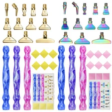 21PCS 5D Diamond Painting Pen Set With 12 Metal Tips for DIY Art Accessories Kit