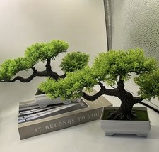 Künstlicher Bonsai-Baum im Topf, japanische Kiefer für Badezimmer, Büro,