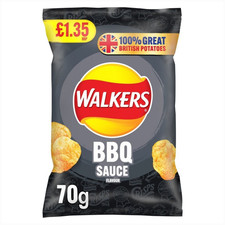 Walkers Crisps 6 Flavours 70g | Ready Salted, Cheese & Onion, Salt & Vinegar