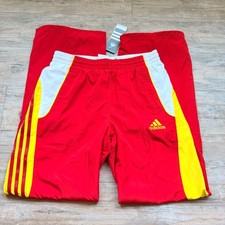 Y2K Adidas Presentation Track Pants Red Yellow White NWT Soccer Windbreaker
