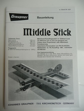 Bauanleitung und St&uuml;ckliste von dem Middle Stick ( Graupner)