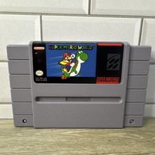 Super Mario World SNES Super Nintendo with Manual Authentic SMW Great Condition
