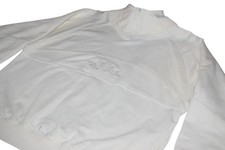 Le Coq Sportif White Quarter Zip Sweatshirt Cotton Blend Size M