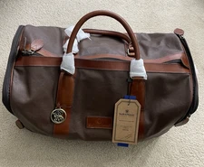 Smith & Wesson Concealed Carry Duffel Bag Leather Canvas Travel Business NEW