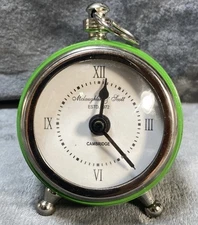 1972 Green Desk Clock Mclaughlin & Scott Estd. (mint) Vintage