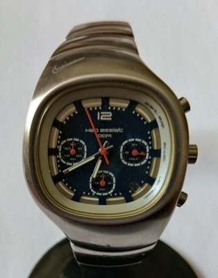 Nike Triax Armored Chrono II Mens Watch WR0074 AUTHENTIC stainless
