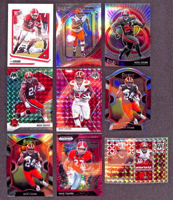   Nick Chubb 27 Card Lot   Browns   Rookie Card + Parallels + Inserts  
