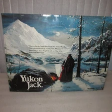 Yukon Jack Liqueur SIGN Canadian whisky 1978 tin Heublein Inc. VERY LARGE RARE