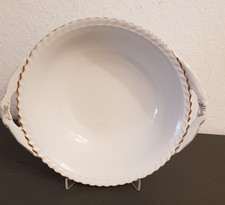 K&A KRAUTHEIM SELB BAVARIA:  Servierschüssel mit Goldrand, elfenbein, gebraucht
