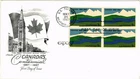 Dr Jim Stamps Artmaster Cachet Fdc 5C Canada Centennial Block First Day Cover