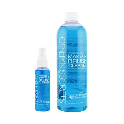 Original Blue Vanilla Makeup Brush Cleaner Solution & Spray Combo - Professional