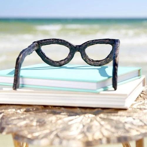 Cyan lighting - Cat Eyes - sculpture - 6.25 Inches Wide by 2 Inches High-Old - Picture 2 of 3