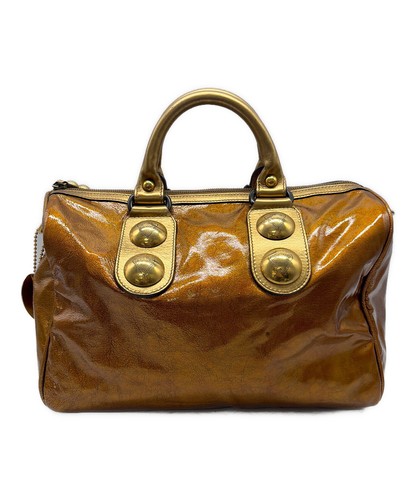 GUCCI Boston bag Gold Travel bag Handbag 207297 From Japan