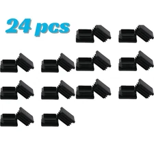 2 Inch 2X2 Square Tube End Cap Plastic Plugs 24 Pack, 2 Inch 2X2 Square Tubing