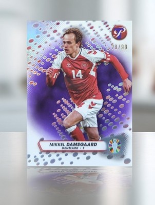 Mikkel Damsgaard - Topps Pristine Road to UEFA EURO 2024 - #29 - /99 - Purple