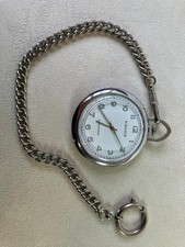 Kienzle Taschenuhr mit Kette Edelstahl Silber...