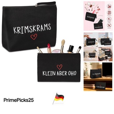 Giftota 2 Stück Kosmetiktasche Damen Herren wasserabweisend klein