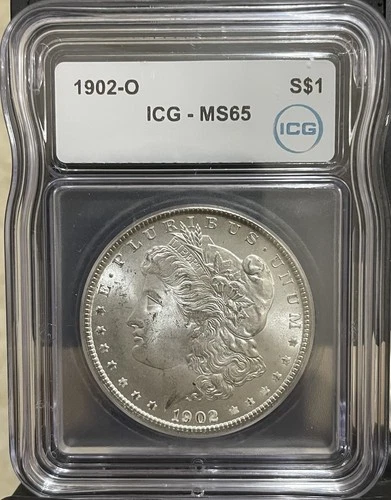 MS65 1902-O Silver Morgan Dollar ICG MS65 Better Date