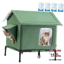 Outdoor Cat House Weatherproof - All-Season Insulated Cat Shelter XXL
