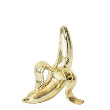 Jonathan Adler (USA) Banana Pelata, Porcellana Stampata con Smalto Oro Metallizzato