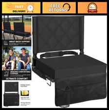 Padded Stadium Seats with Back Support - Comfortable Bleacher Seat Cushion