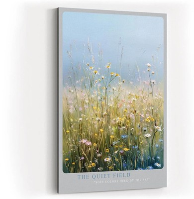 Sinus Art Paul Sinus Wandbild The Quiet Field Sanfte Wildblumenwiese in