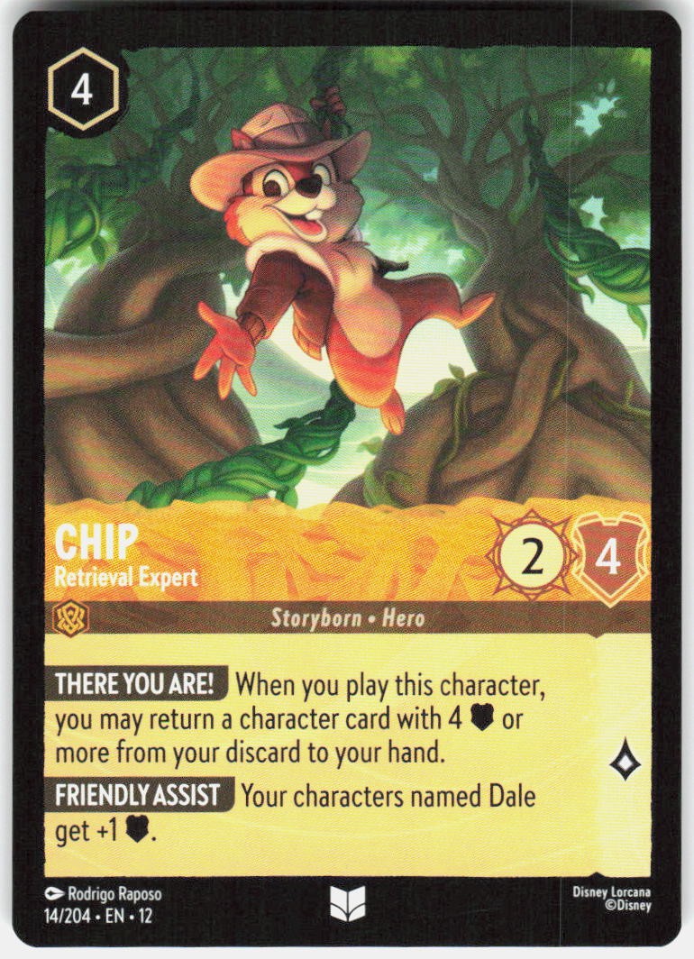 Chip Retrieval Expert 14/204 Wilds Unknown Disney Lorcana