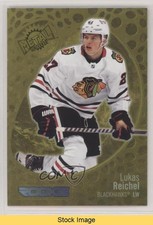 2022 Skybox Metal Universe Rookies Gold Spectrum FX Lukas Reichel #198 READ 2ld