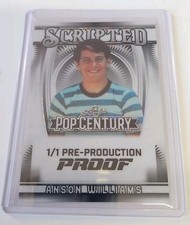 2025 Anson Williams Leaf Pop Century Scripted  1/1 Pre-Production Proof
