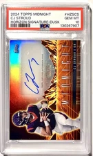 CJ Stroud 2024 Topps Midnight #HZS-CS Dusk Horizon Auto /75 GEM MT TEXANS