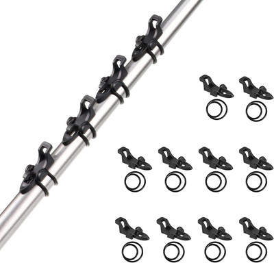 Booms Fishing Hook Keeper for Rod, HK1S Bait Holder Black
