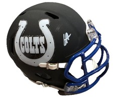 CJ ALLEN signed (Indianapolis Colts) mini football helmet BECKETT BW07909