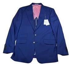 Charles Tyrwhitt Blue Padbury Basket Slim Fit Wool Jacket Blazer 40S New NWT