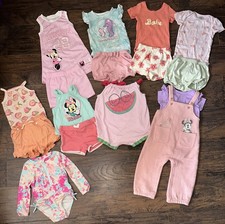 Toddler Girl Spring / Summer Clothes Lot, Super Cute, Minnie Mouse, 16 Pieces