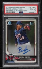 2018 Bowman Chrome Prospect Brusdar Graterol #BCPA-BG Auto 04u9