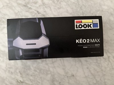 Look Keo 2 Max Road Clipless Pedals With Cleats, 260g for Pair, Grey