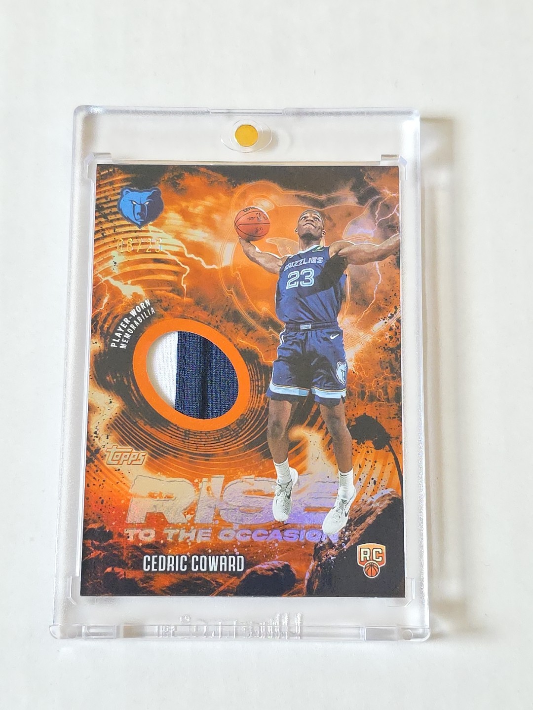 CEDRIC COWARD 2025-26 Topps - Rise to the Occasion Relics #RTO-CC Orange /25