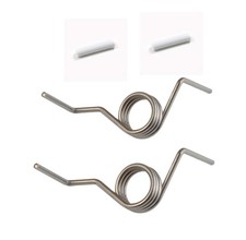 Refrigerator French Door Spring and White Sleeves Compatible with Silver