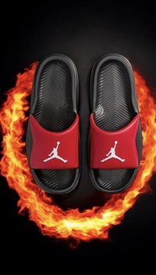 Nike Jordan Franchise Slide Sandals Synthetic Leather HF3263-600 Men's US 13 Red