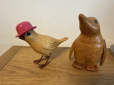 DCUK Wooden Garden Bird and Penguin (Bamboo Root) 
